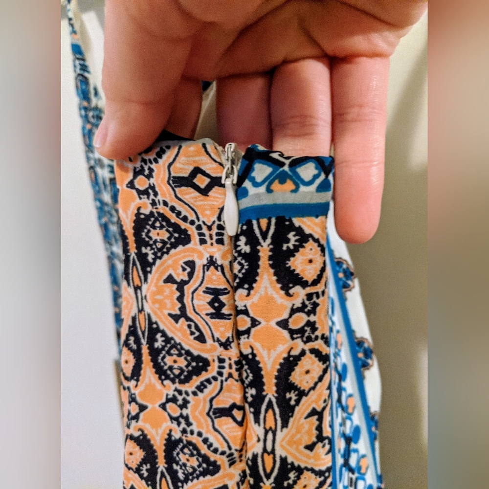 Paper Crane Patchwork Abstract Print Crossback Sw… - image 6